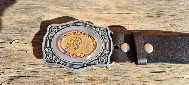 BRAND LADIES FLOWER BELT BUCKLE