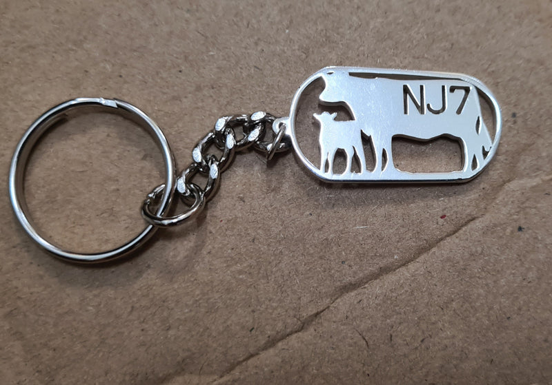 BRAND - STERLING SILVER KEYRING