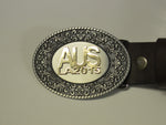 BRAND LADIES FLOWER OVAL BELT BUCKLE