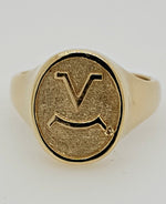 BRAND GOLD SIGNET RING