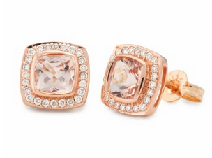 9RG MORGANITE & DIAMOND RING