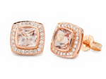 9RG MORGANITE & DIAMOND RING