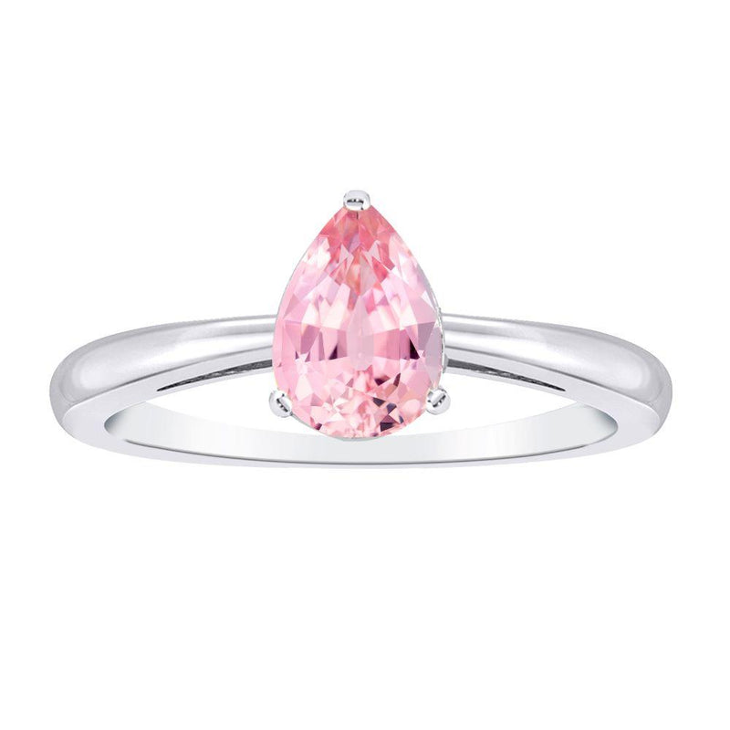 14WG LAB PINK DIAMOND RING