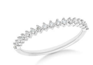 9CT WHITE GOLD DIAMOND WEDDING OR ETERNITY RING