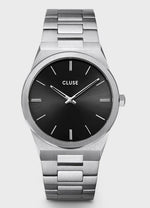 SILVER & BLACK CLUSE WATCH