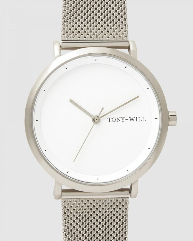 TONY & WILL SILVER WATCH