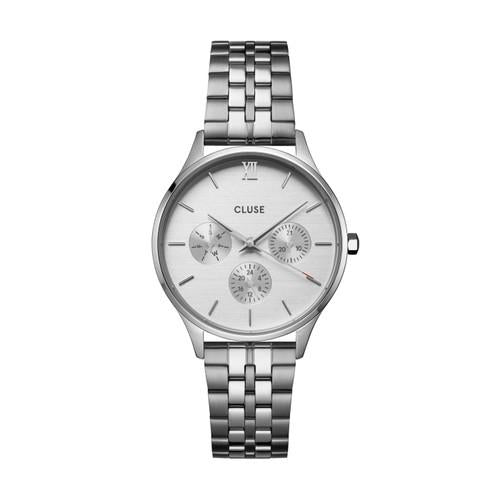 CLUSE MINUIT MULTIFUNCTION SILVER WATCH
