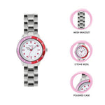 TIKKERS - PINK DIAL BRACELET WATCH