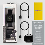 TIKKERS - BLACK SMART WATCH & EARBUDS