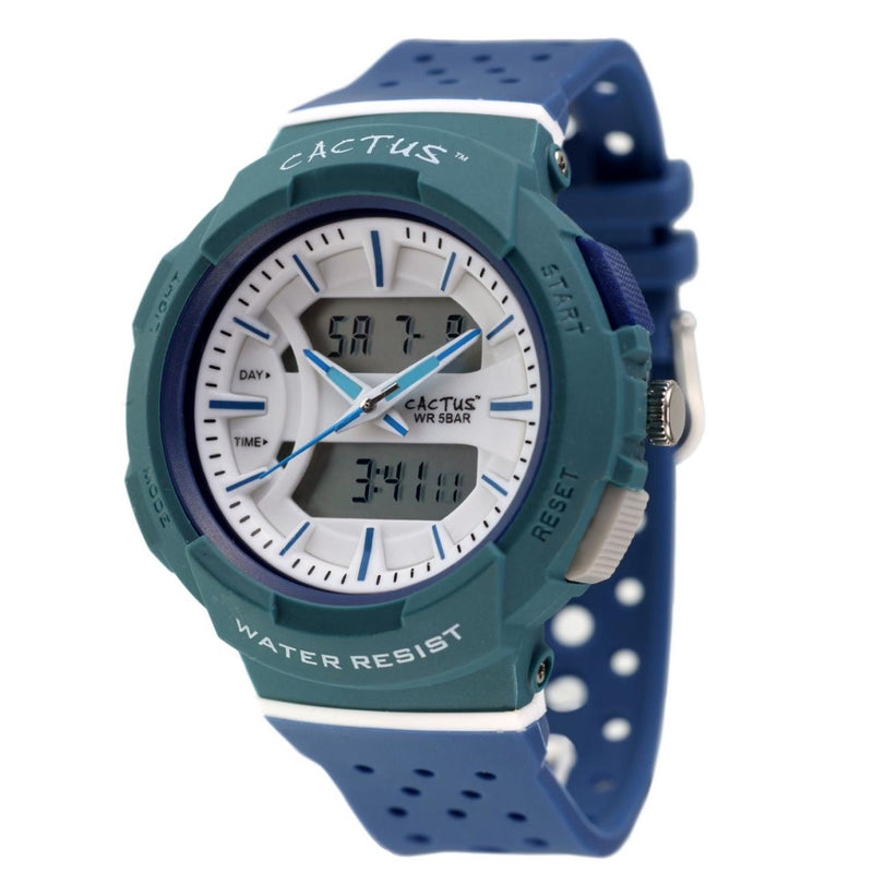 CACTUS - DIGITAL & ANALOGUE WATCH BLUE