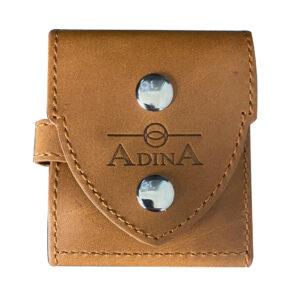 ADINA - TAN LEATHER POUCH TO SUIT POCKET WATCH