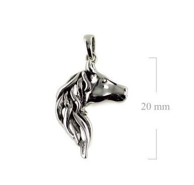 SS HORSE HEAD PENDANT