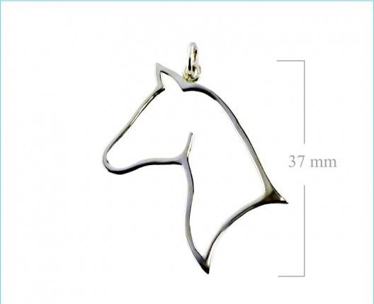 SS HORSE HEAD PENDANT