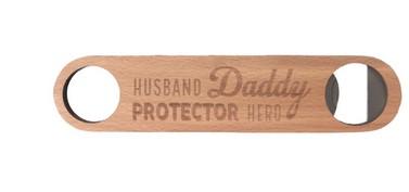 Father's Day Hero Wooden Bottle Opener