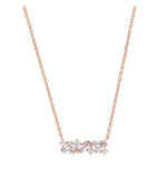 SS/RGP NECKLACE WITH CZ