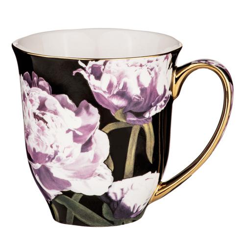 DARK FLORALS PEONY MUG