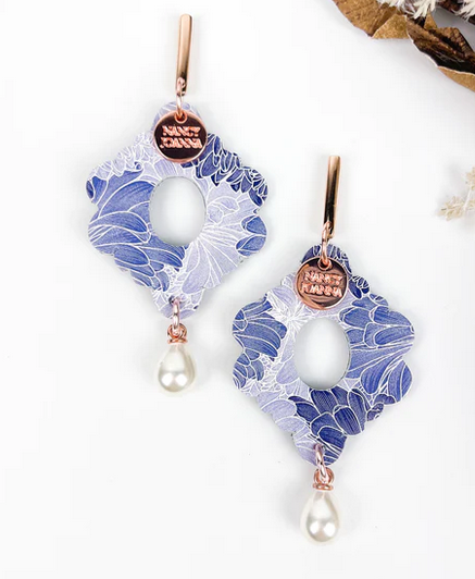 SUMMER CLOUD WAVY EARRINGS - SILVER