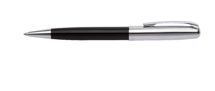 SILVER & BLK BALL POINT PEN