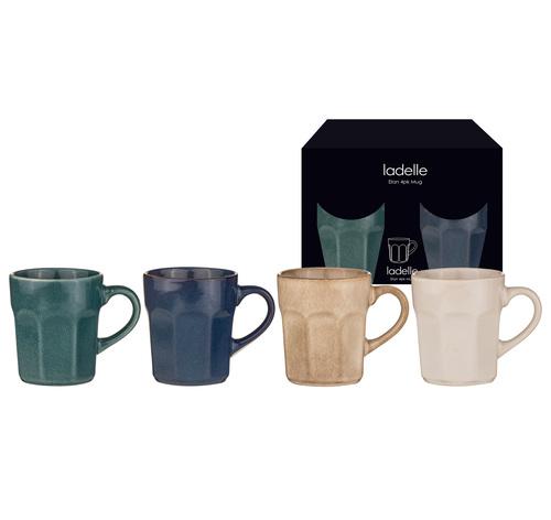 ELAN ASSORTED 4 MUG PACK