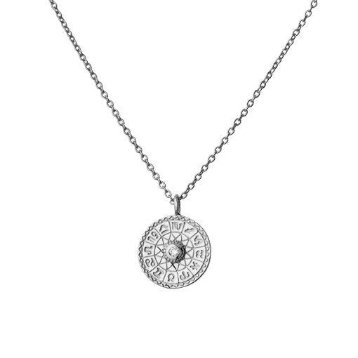 SS CIRCULAR ZODIAC  NECKLACE