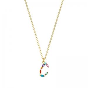 SS GP MULTI COLOURED PENDANT - C