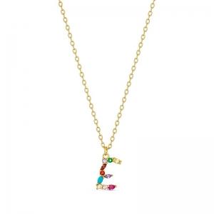 SS GP MULTI COLOURED PENDANT - E