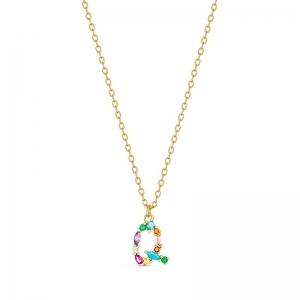 SS GP MULTI COLOURED PENDANT - Q