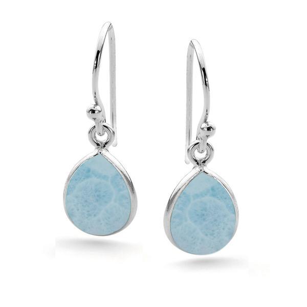 SS LARIMAR DROP EARRING