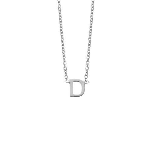 SS LETTER NECKLACE - D