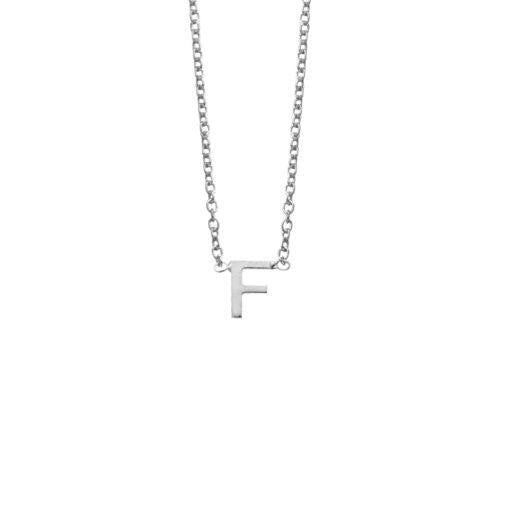 SS LETTER NECKLACE - F