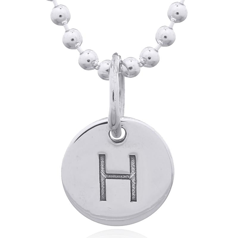 STERLING SILVER LETTER H