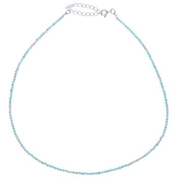 STERLING SILVER AMAZONITE NECKLACE