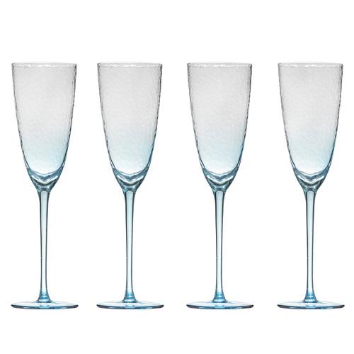 SKY BLUE CHAMPAGNE GLASSES