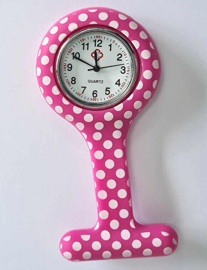 NURSES WATCH - PINK DOTTY