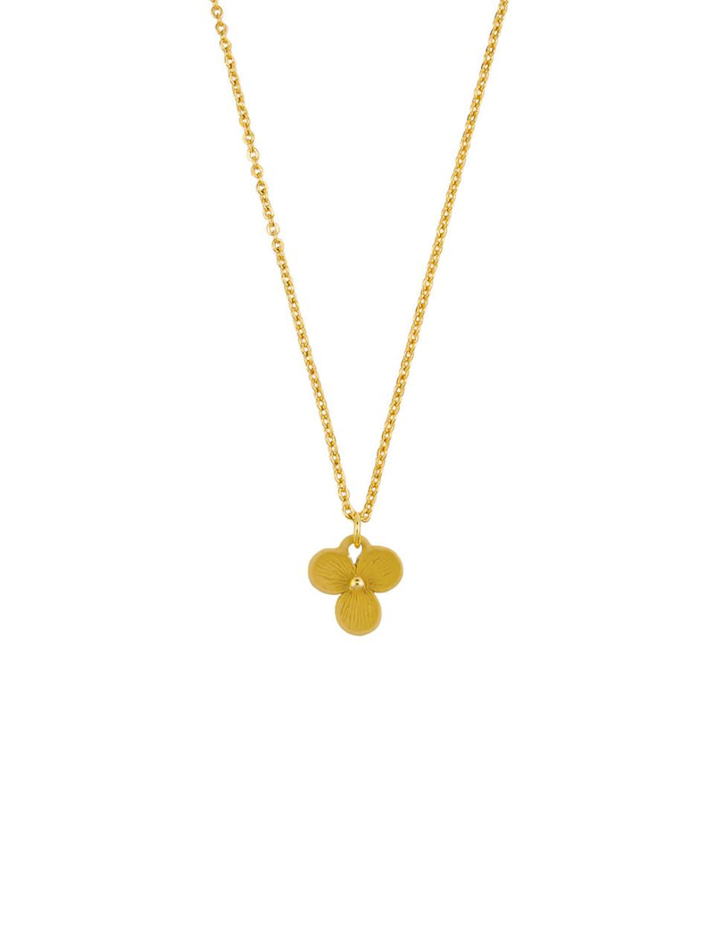 GP CHAIN WITH YELLOW FLOWER PENDANT