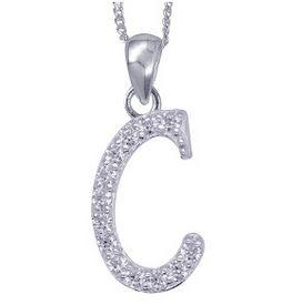 LETTER C ON SS CHAIN