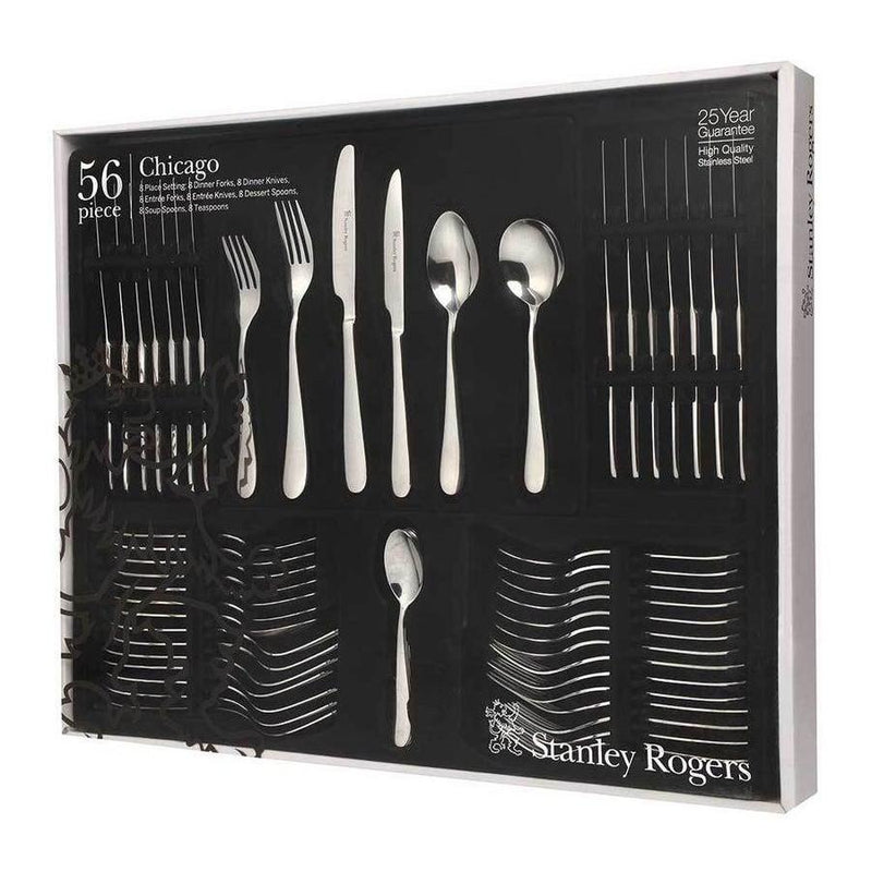 STANLEY ROGERS CHICAGO 56PC CUTLERY SET