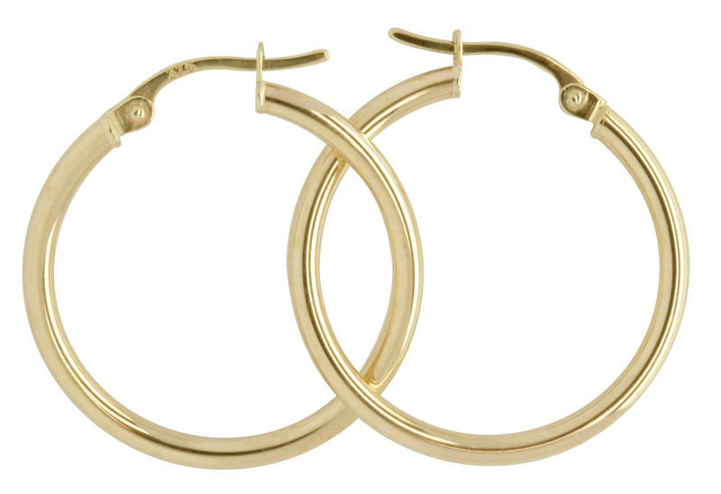 9YG HOOP EARRINGS