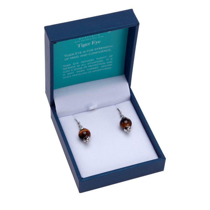 TIGER EYE DROP EARRINGS