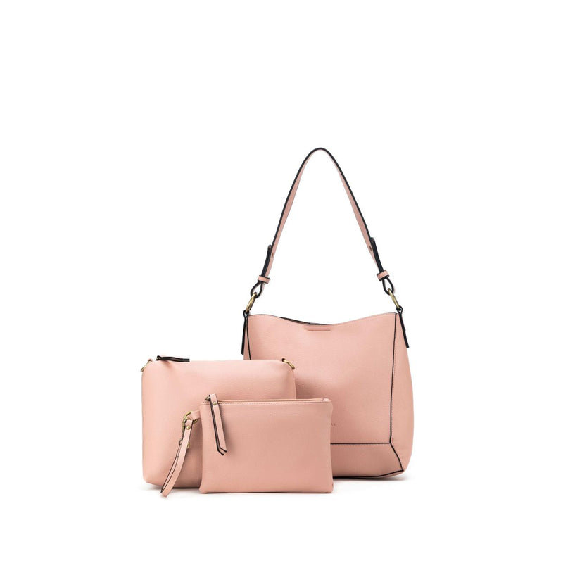 MARINA PINK 3 PIECE HANDBAG