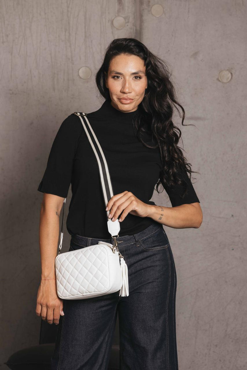 MATTEA WHITE CROSSBODY BAG