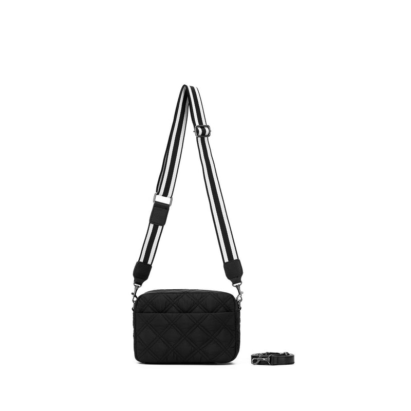 MELROSE QUILTED BLK RAVEN BAG