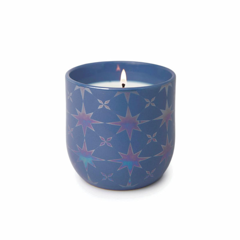 CERAMIC STAR CANDLE - SAPPHIRE WATERS