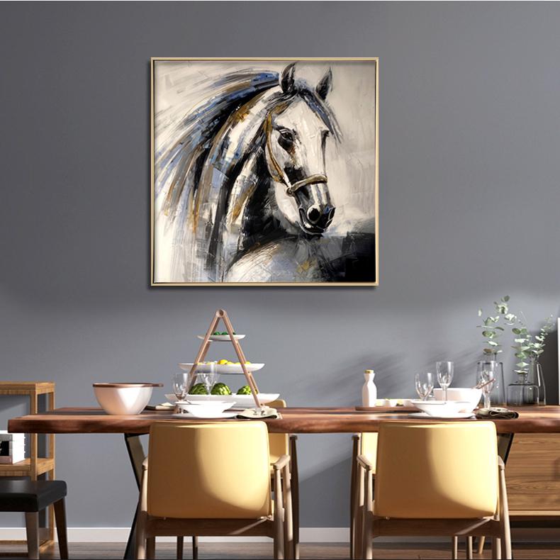 HORSE HEAD BRUSHED CANVAS