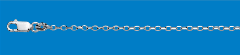 SS OVAL  BELCHER CHAIN - 50CM