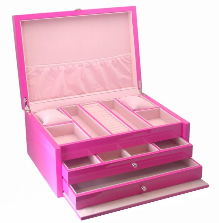 HOT PINK JEWELLERY BOX