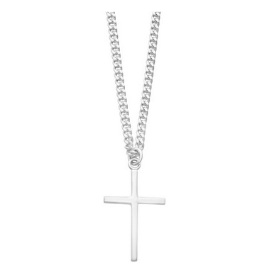 SILVER CROSS AND CHAIN