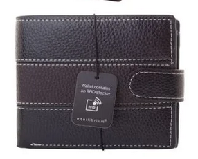 RFID MENS BLK/BRWN WALLET