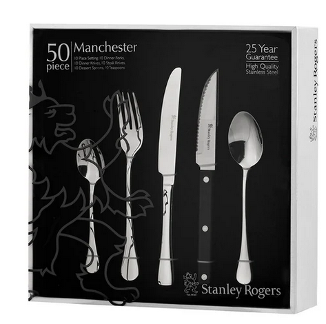 STANLEY ROGERS MANCHESTER 50PC CUTLERY SET