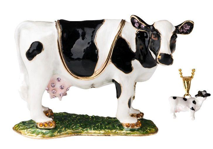 HIDDEN TREASURE COW TRINKET BOX